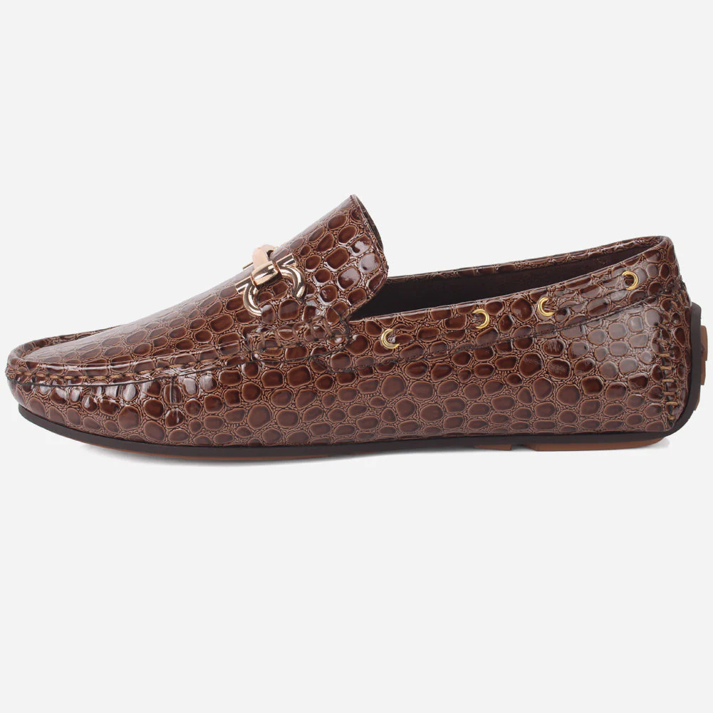 Men "ZILLA" Buckle Formal Moccasins - Image 3