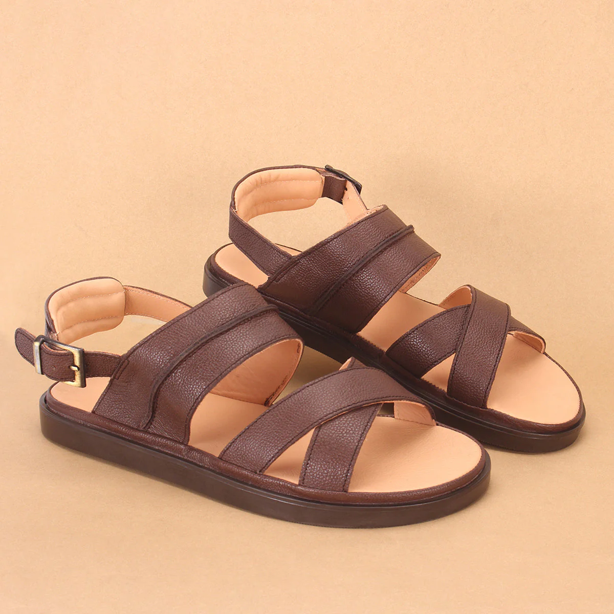 Mens "ALTAREK" Crossover Design Casual Sandals - Image 6