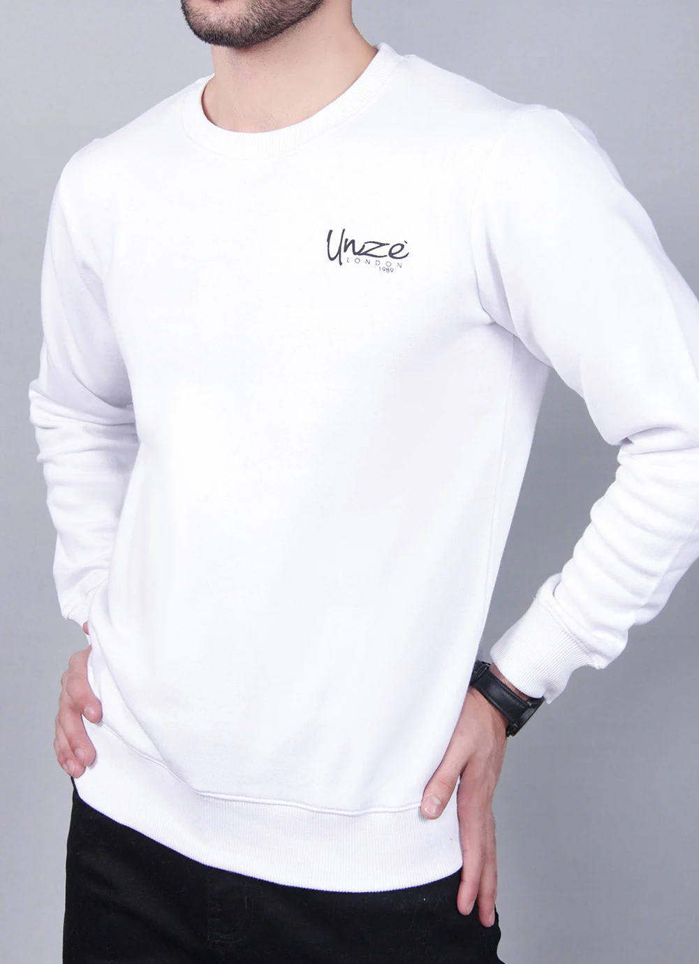 "ALVIT" Fleece Crewneck Sweatshirt - Image 4