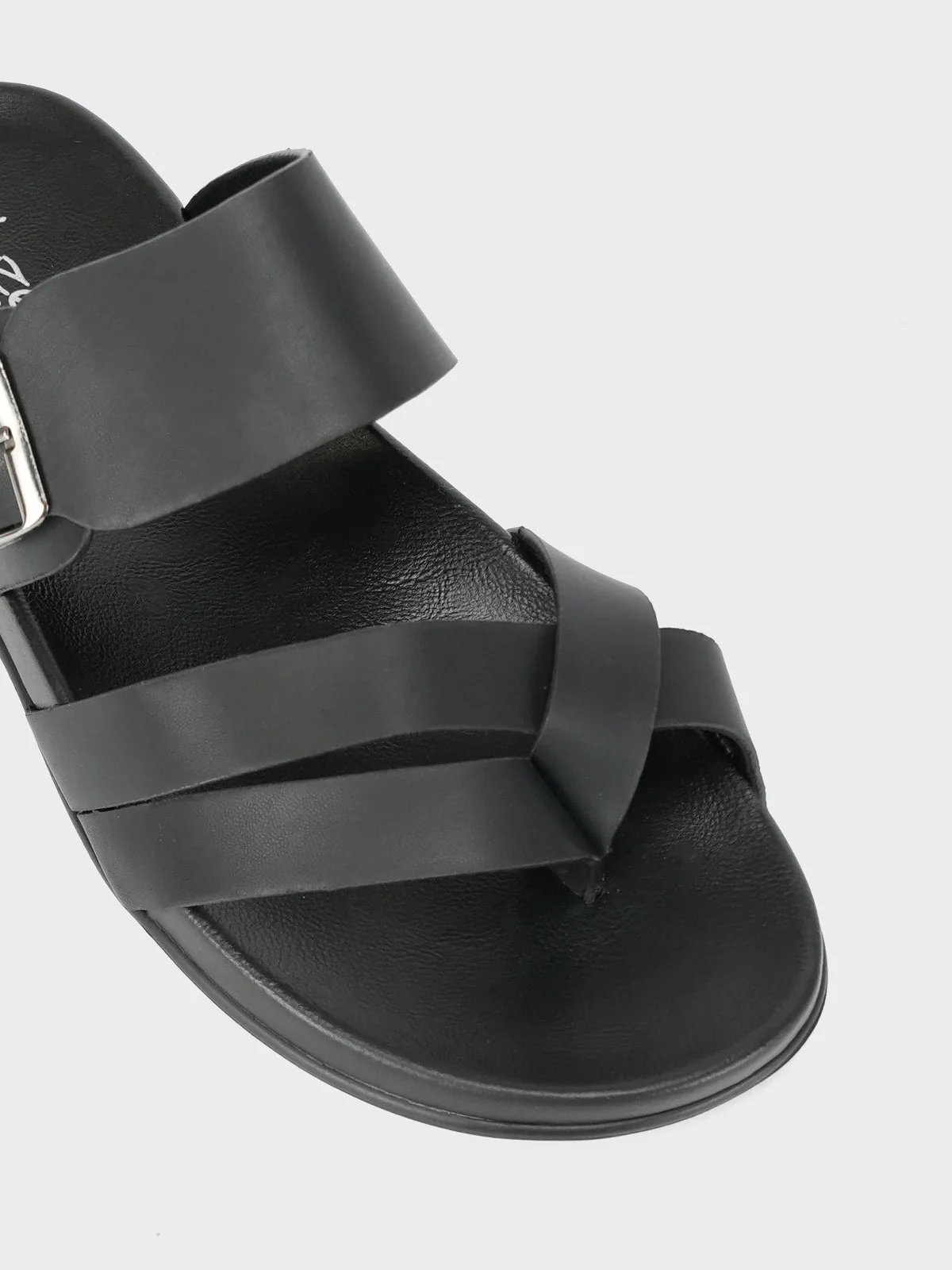 Mens "ARENDS" Casual Thong Buckled Slippers - Image 4