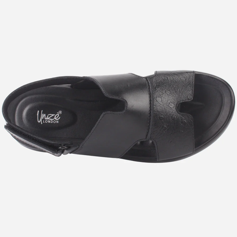 Mens "AZEAR" Leather Designer Casual Summer Sandals - Image 4