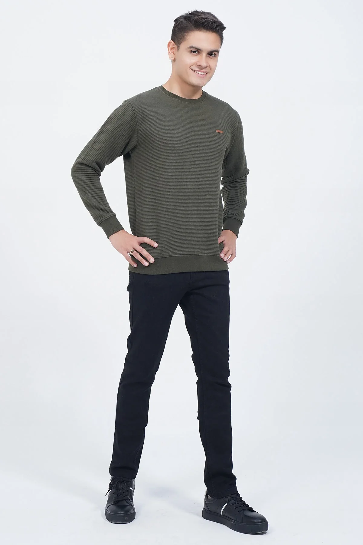 Mens "BALSTIR" Crew Neck Long Sleeves Sweatshirt - Image 4