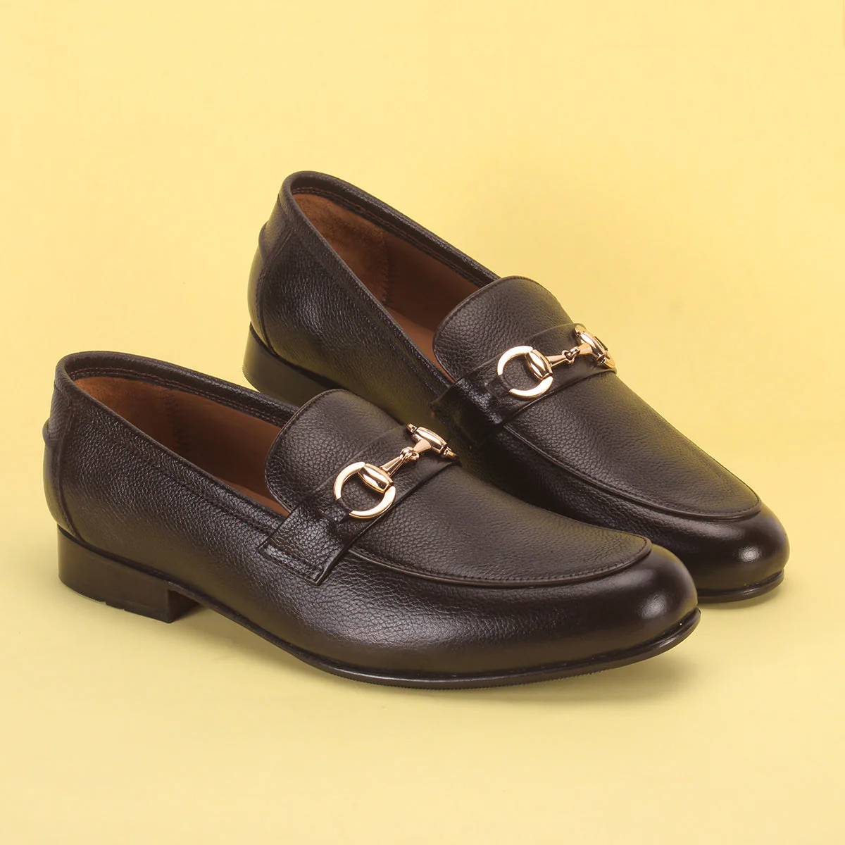 Mens "BRETT" Leather Comfy Office Shoes - Image 6
