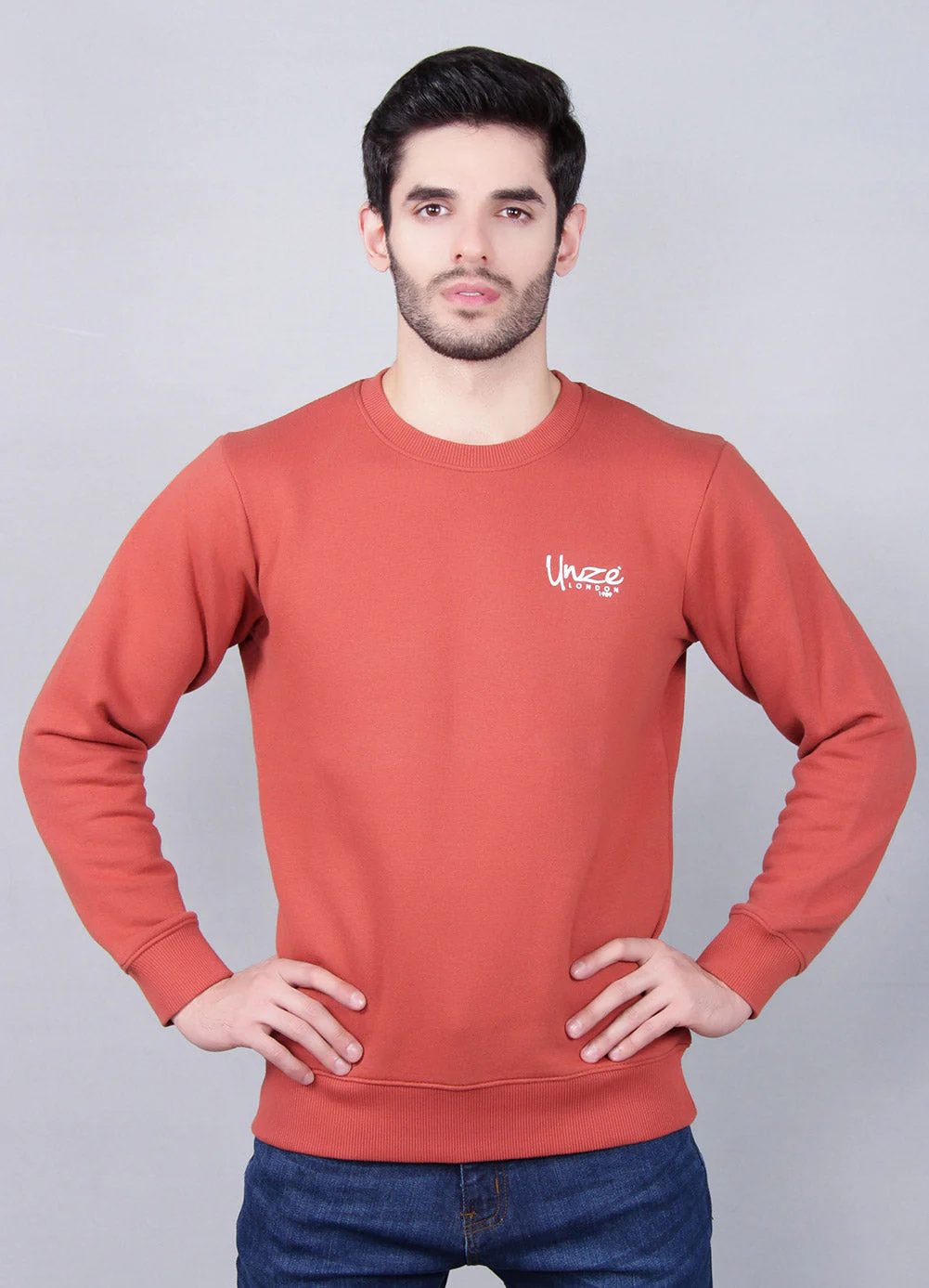 Men's "CLAUDE" Fine Line Crewneck Sweatshirt