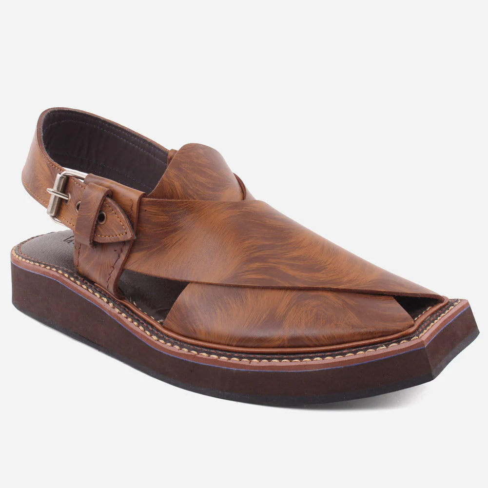 Mens "DALE" Peshawari Kaptaan Leather Sandals