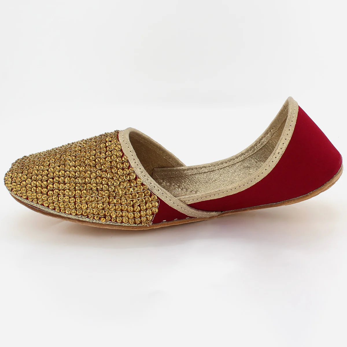Mens  "DAREK" Leather Decorated Groom Indian Khussa - Image 4