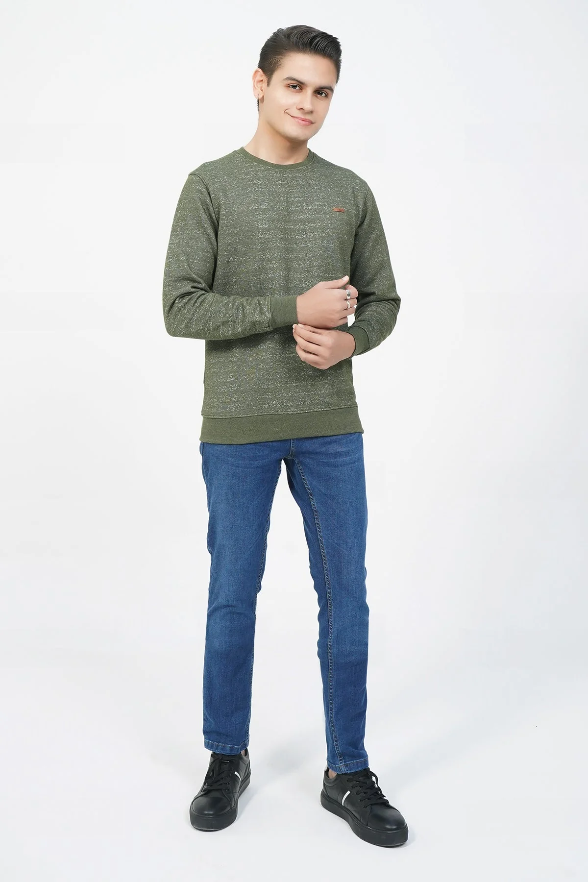 Men's "DENVOR" Crew Neck Long Sleeves Sweatshirt - Image 4