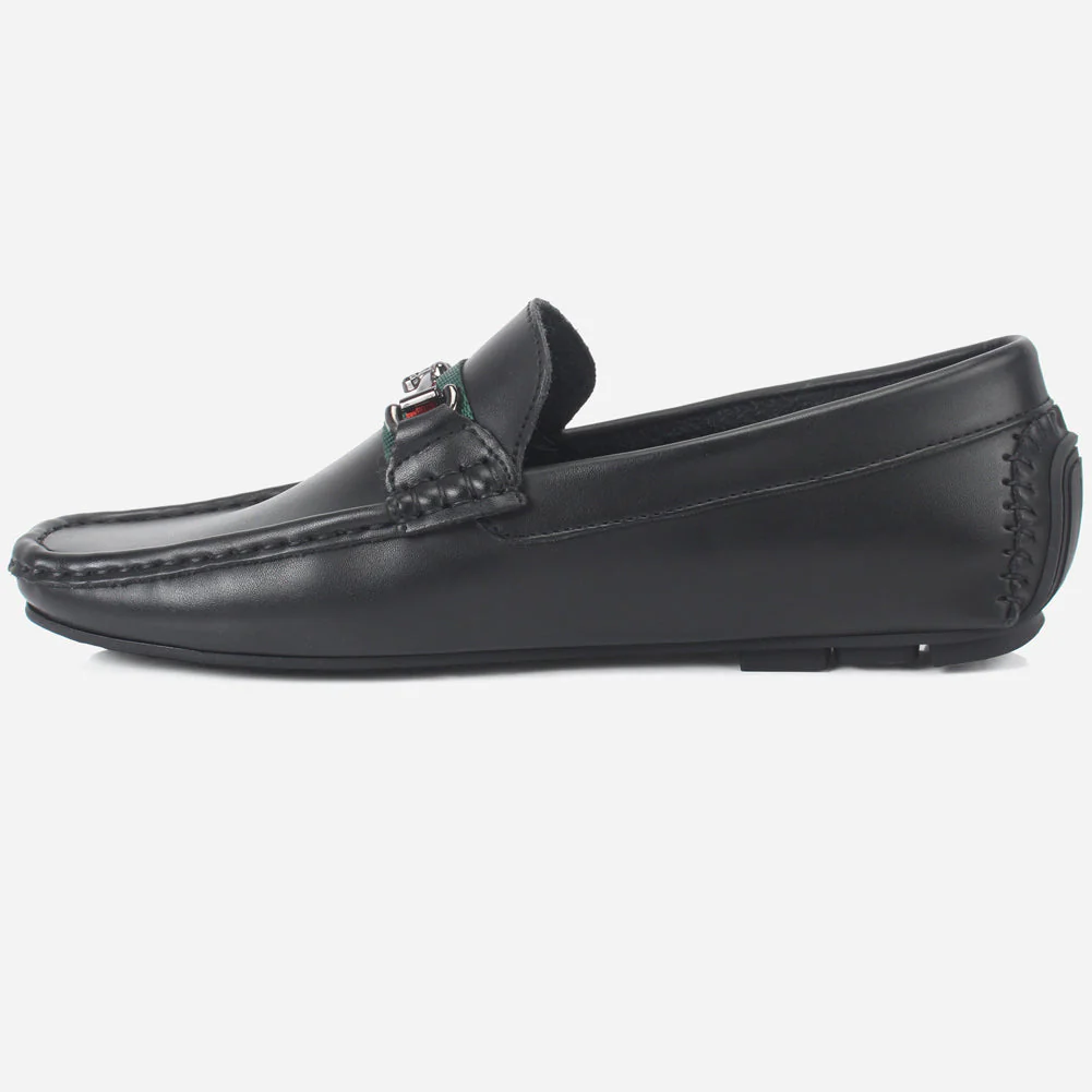 Mens "DUEL" Slip-On Decorate Moccasins Shoes - Image 3