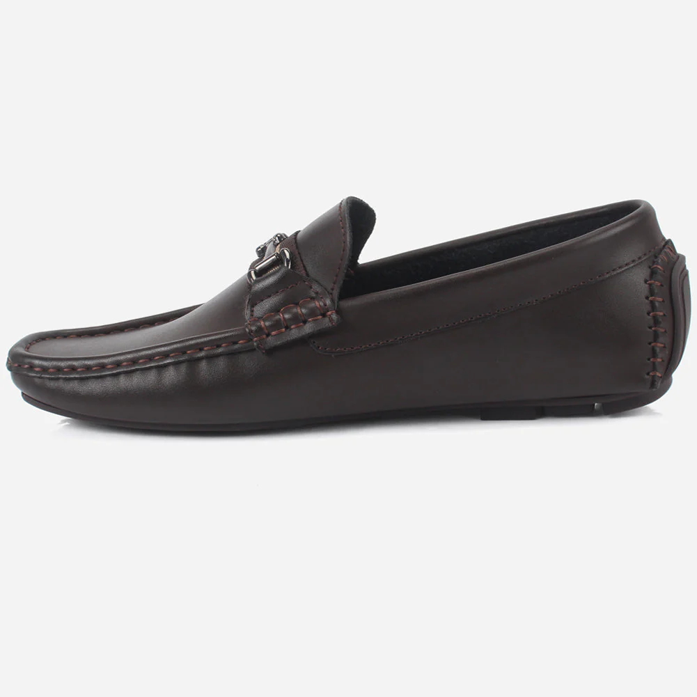 Mens "DUEL" Slip-On Decorate Moccasins Shoes - Image 3