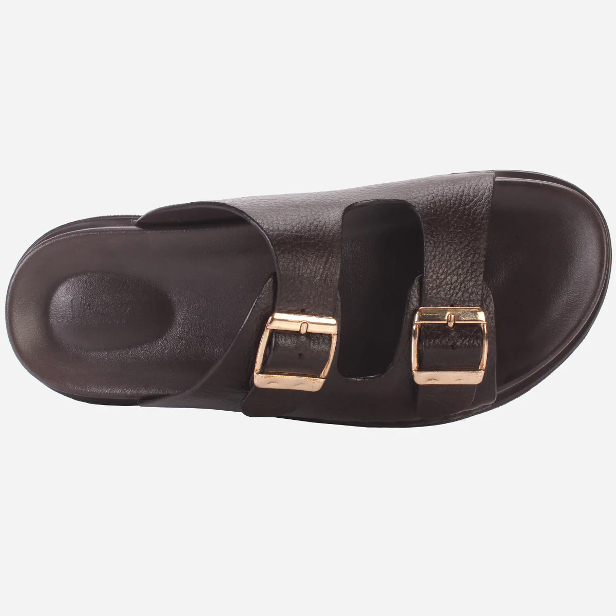Mens "DUTCH" Leather Slide In Summer Slippers - Image 4