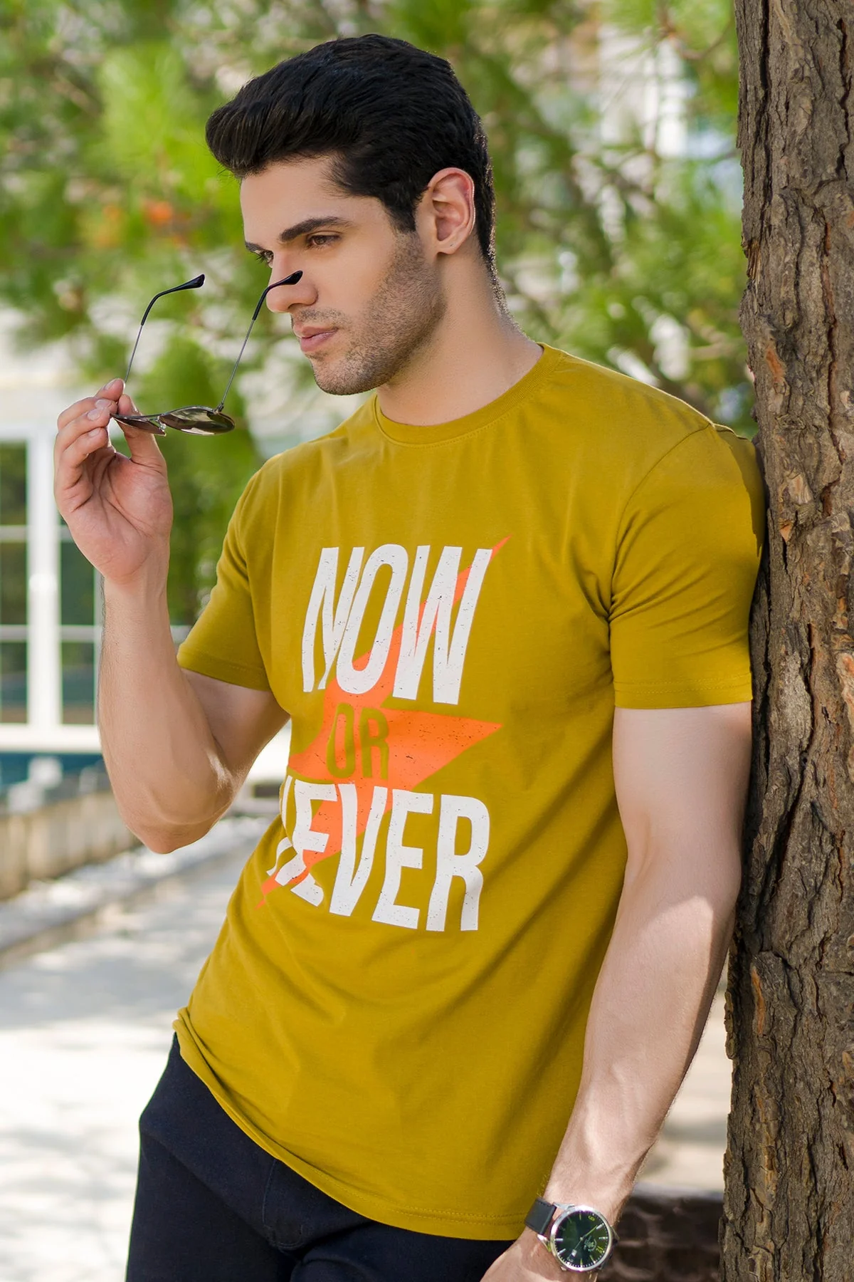 "EDSEL"Classic Crew Neck Summer T-Shirt - Image 2