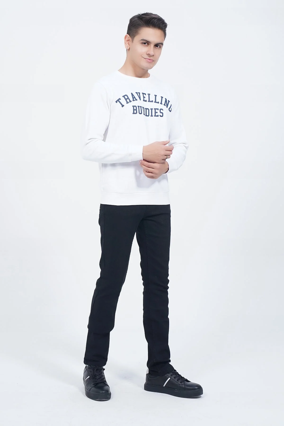 Mens "ELOIS" Crew Neck Long Sleeves Sweatshirt - Image 4