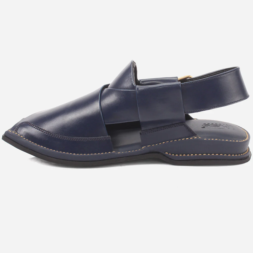 Mens "FARID" Leather Buckled Peshawari Sandals - Image 3