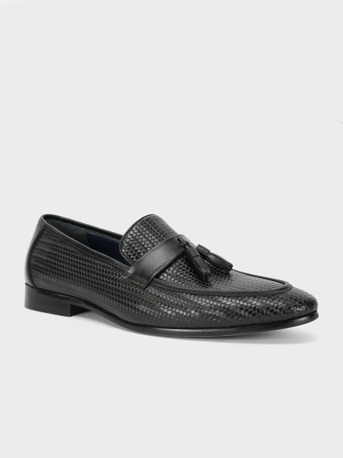 Mens "FILBERT" Textured Slip On Leather Formal Shoes