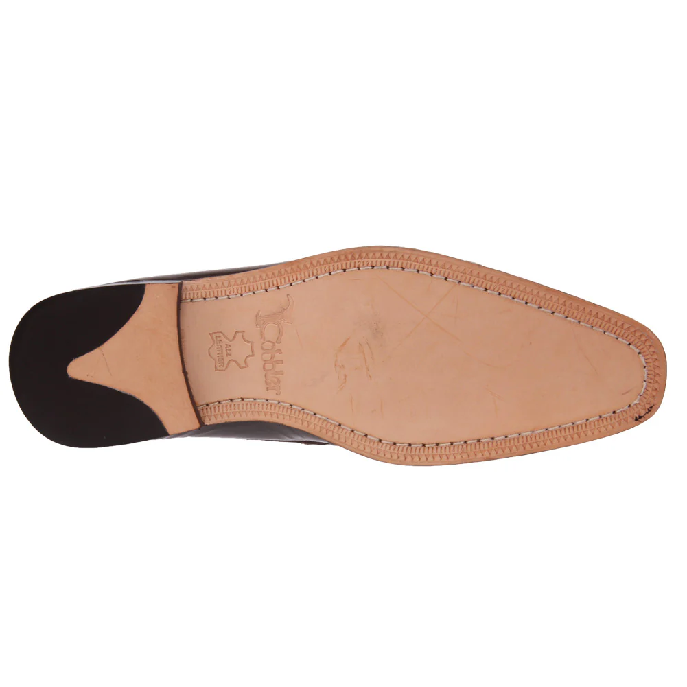 Mens Formal 'Karma' Designed Leather Dress Shoes - Image 5