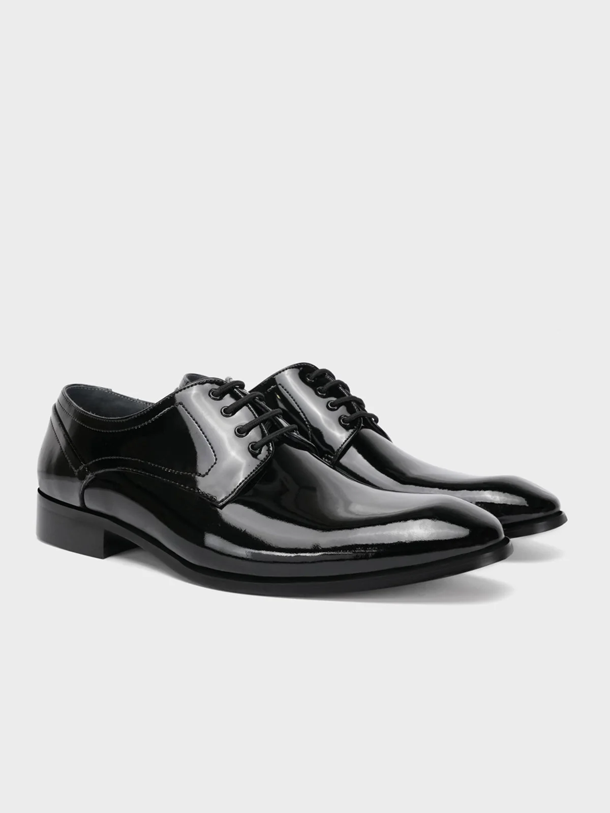 Mens "GAEL" Shiny Leather Dress Formal Shoes - Image 2