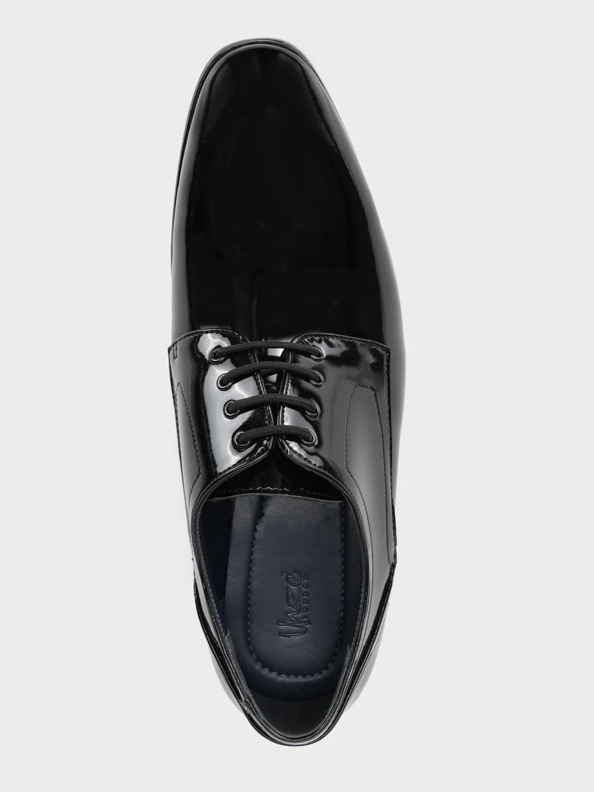 Mens "GAEL" Shiny Leather Dress Formal Shoes - Image 5