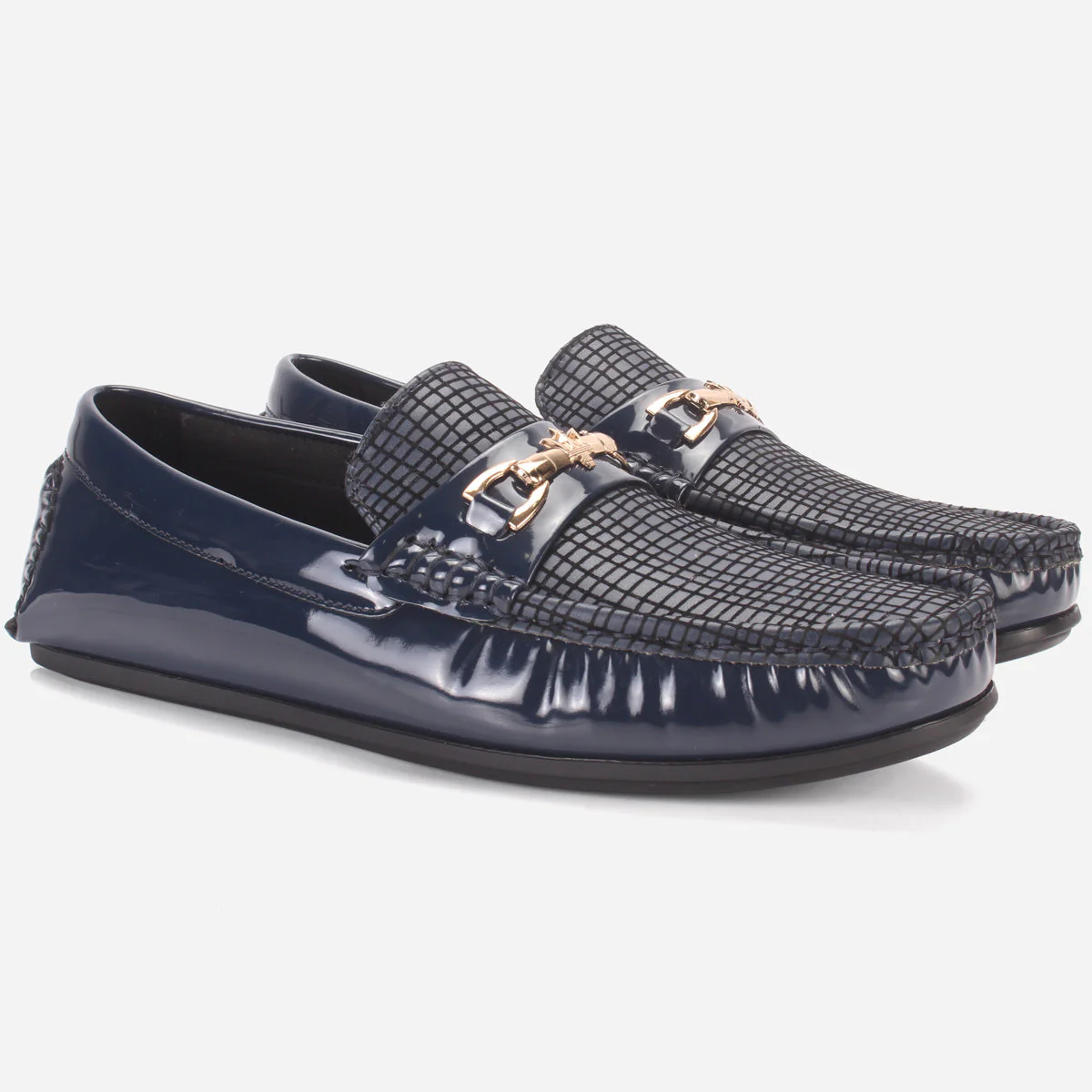 Men's "GAMMA" Textured Comfort Moccasins Shoes - Image 2