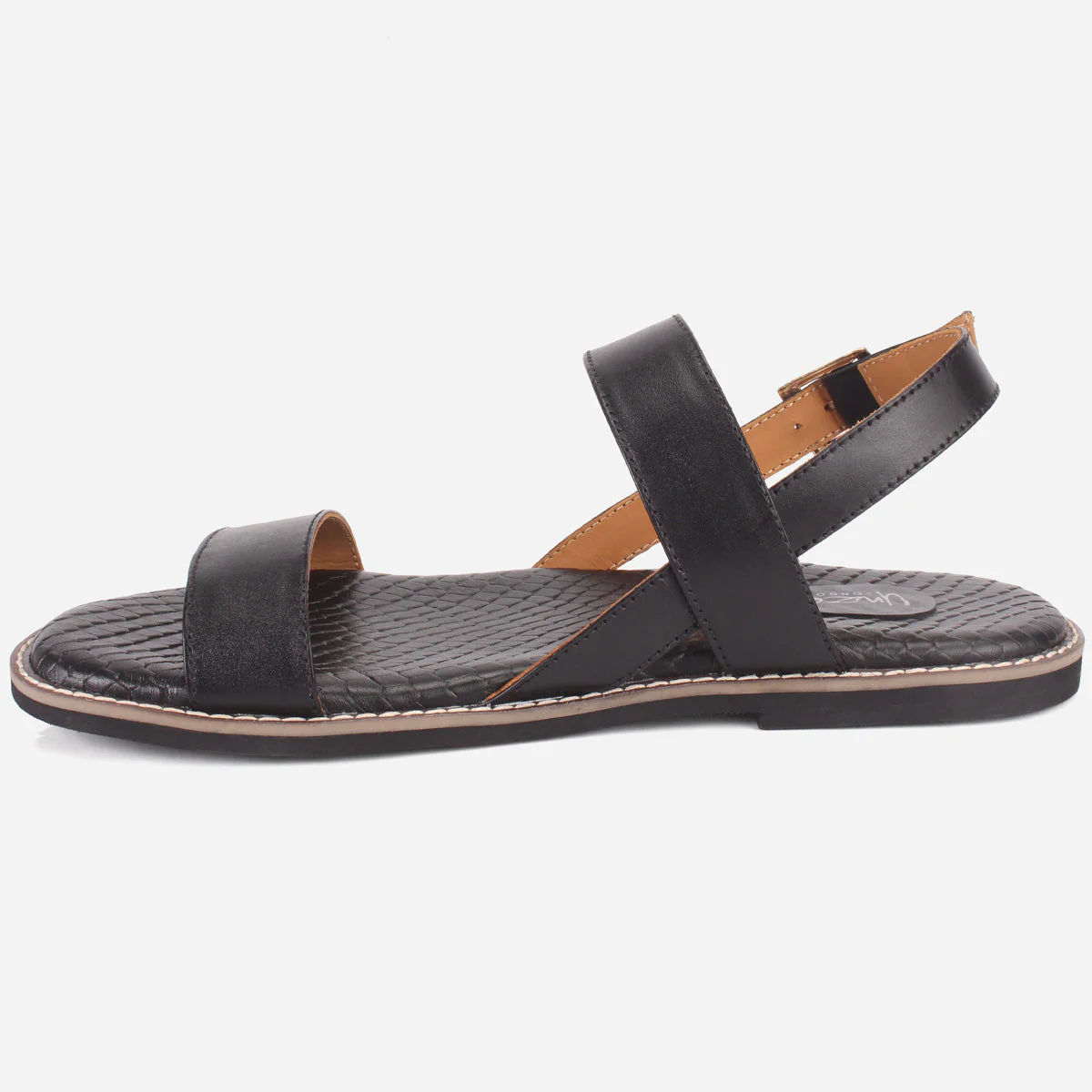 Mens "GREEZ" Leather Buckle Summer Sandals - Image 3