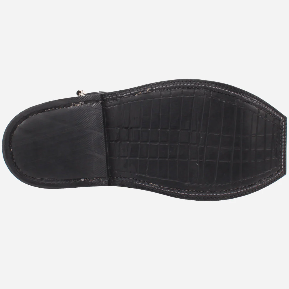 Mens "HADI" Leather Peep-toe Peshawari Sandals - Image 5
