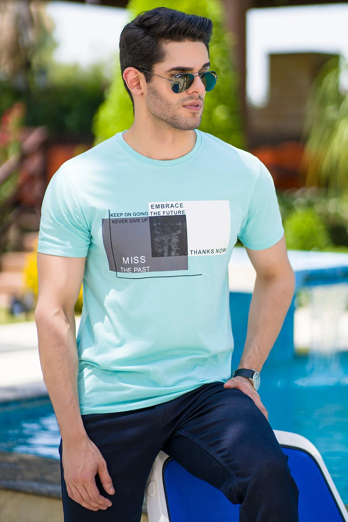 Mens "JAIDEV"Graphic-Casual T-Shirt - Image 2