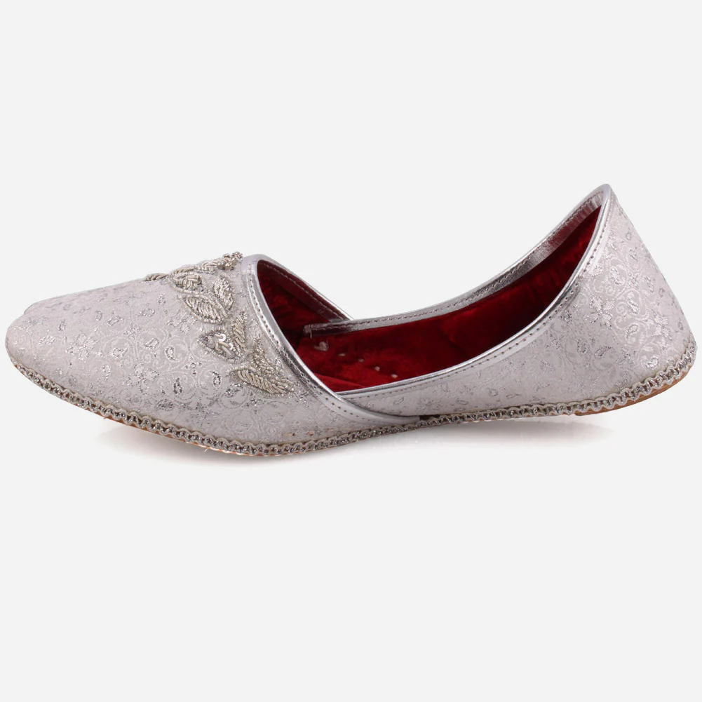 Mens ‘Jess’ Adorned Leather Flat Indian Khussa - Image 3