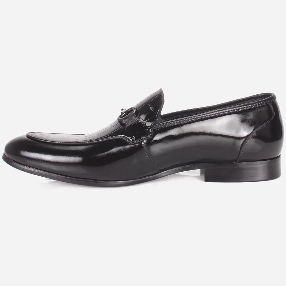 Mens "KAZIN" Leather Office Formal Slide In Shoes - Image 3