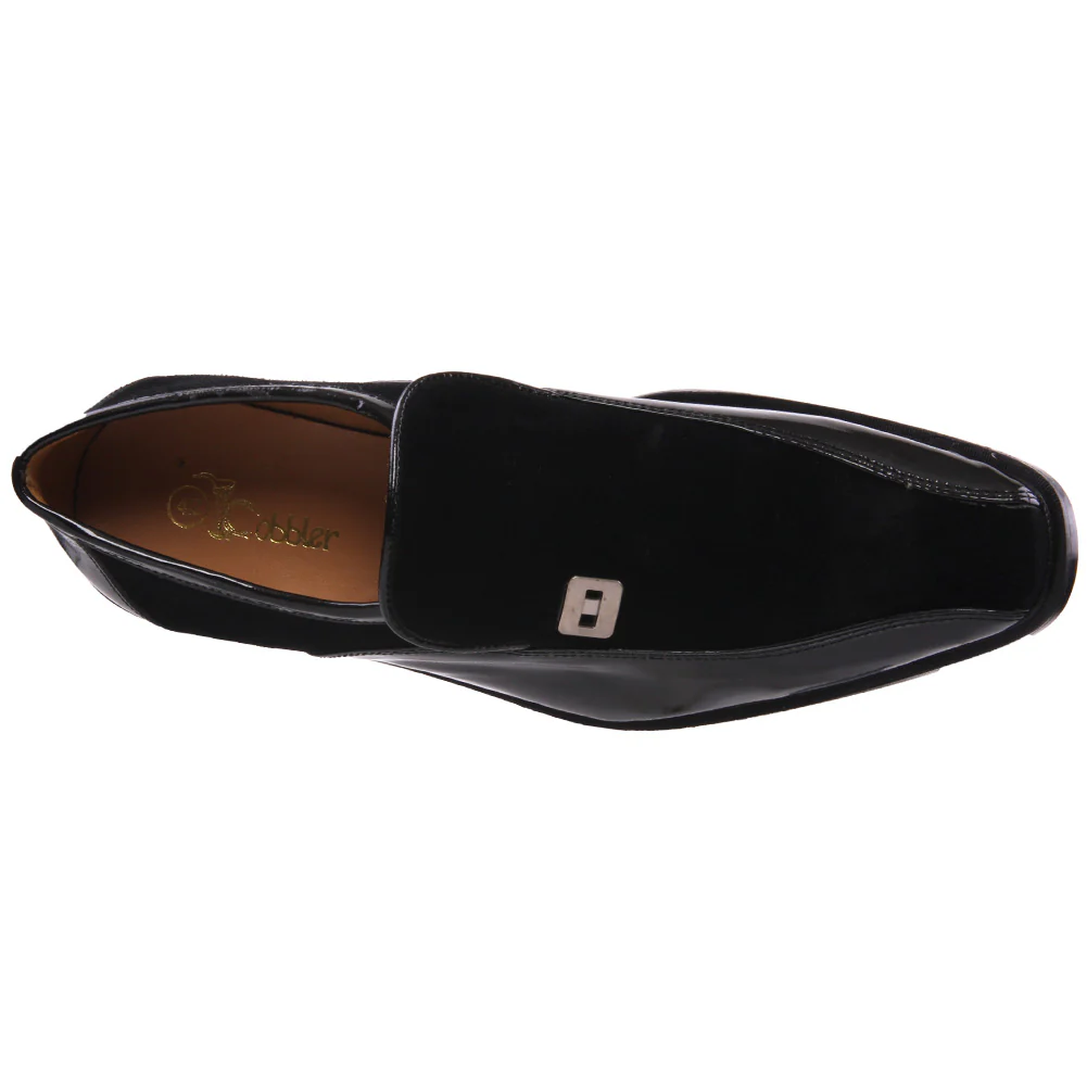 Mens Leather 'Prof' Office Party Slipons Shoes - Image 4