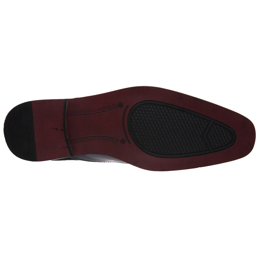 Mens Leather 'Prof' Office Party Slipons Shoes - Image 5