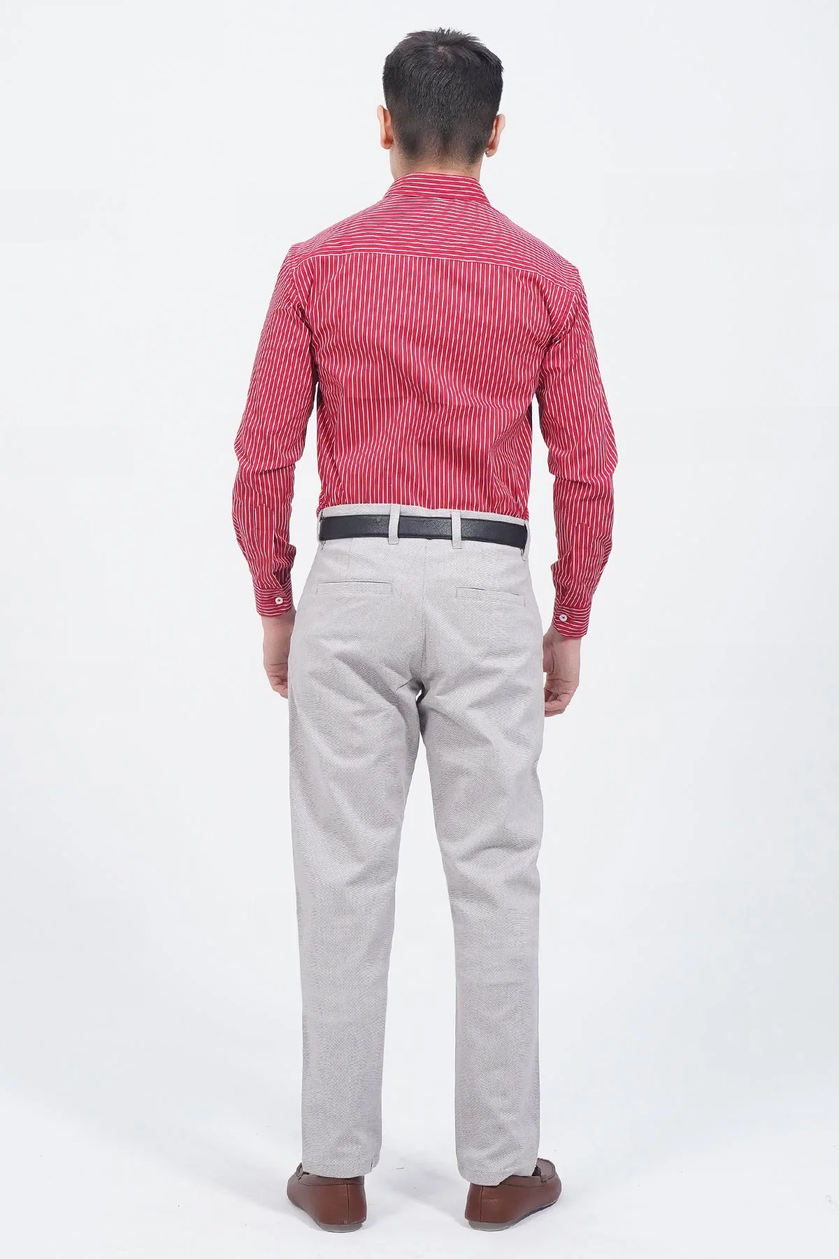 "LEWIZ" Striped Designer Casual Shirt - Image 3