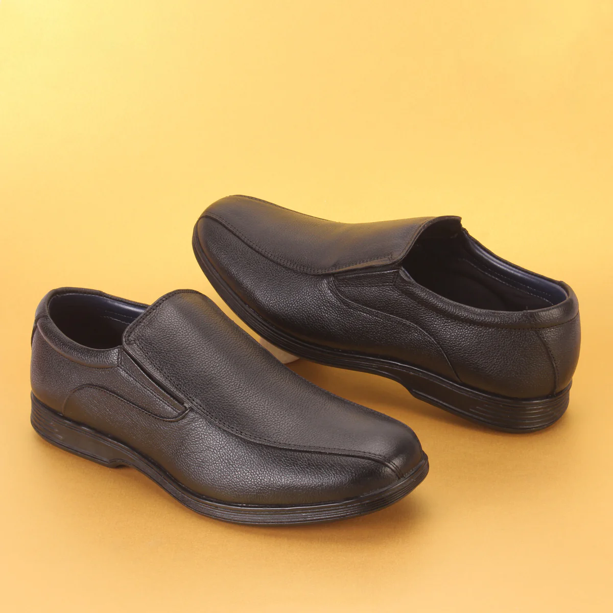 Mens "MANDY" Leather Formal Slip-on Dress Shoes - Image 6