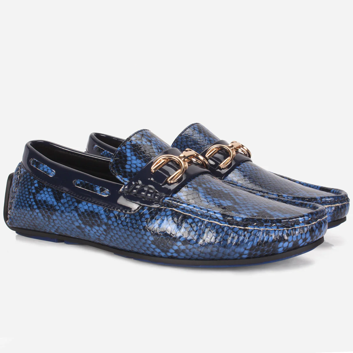 Mens "MARTIN" Textured Slide-in Loafers Shoes - Image 2
