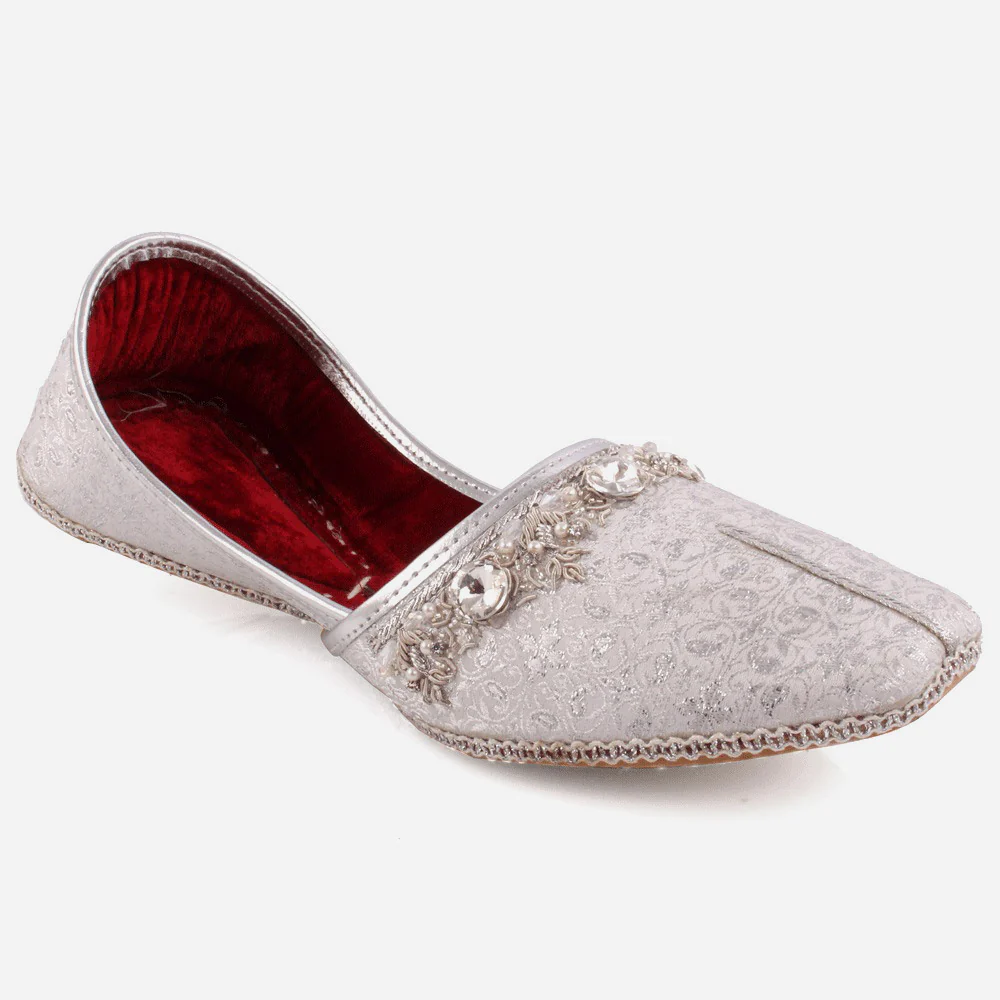 Mens ‘mason’ Adorned Leather Flat Indian Khussa