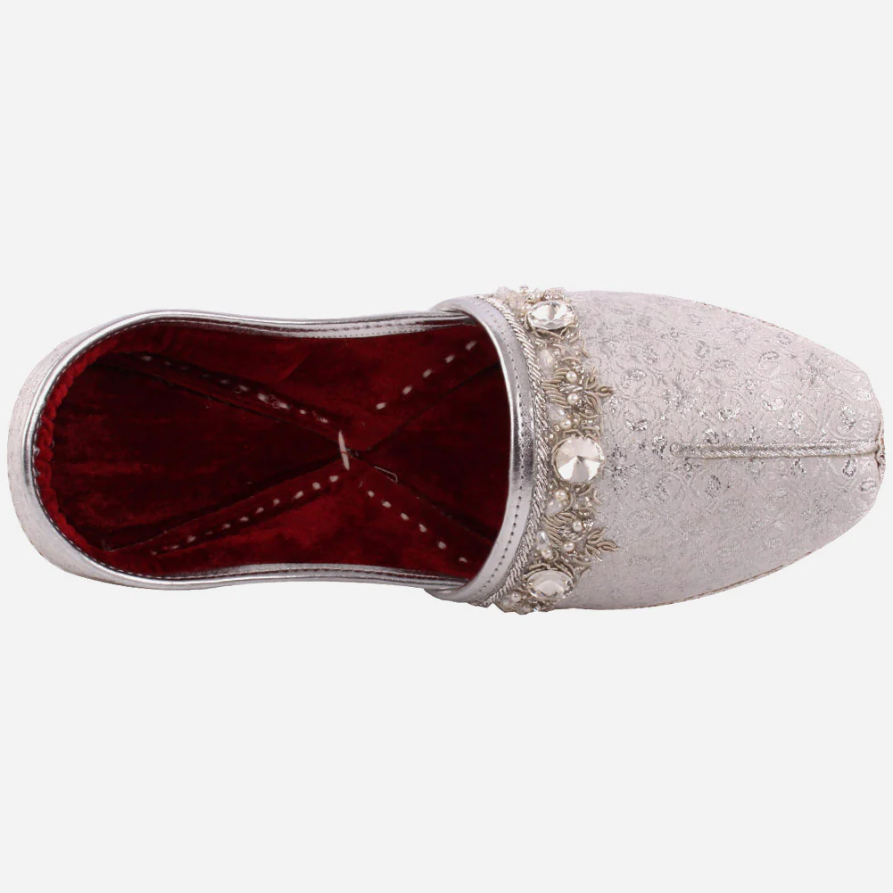 Mens ‘mason’ Adorned Leather Flat Indian Khussa - Image 4