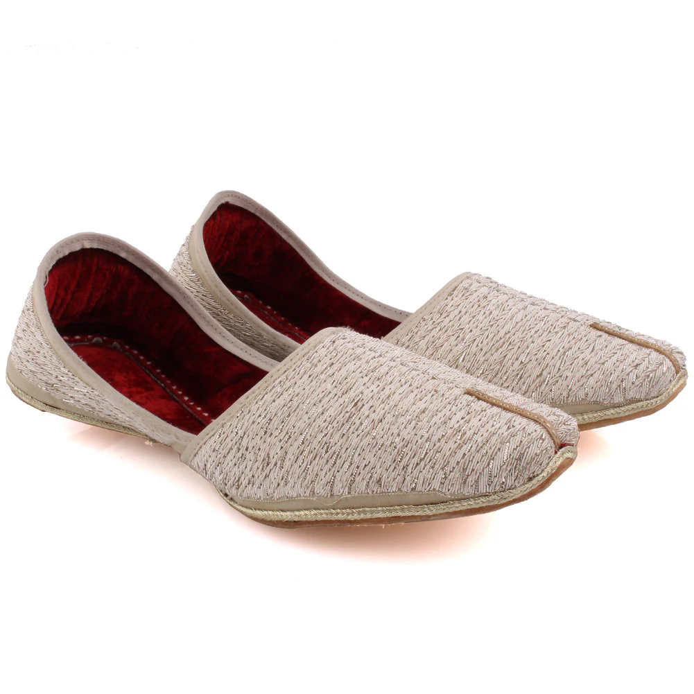Mens 'Mesahq' Threadwork Leather Groom Khussa - Image 2
