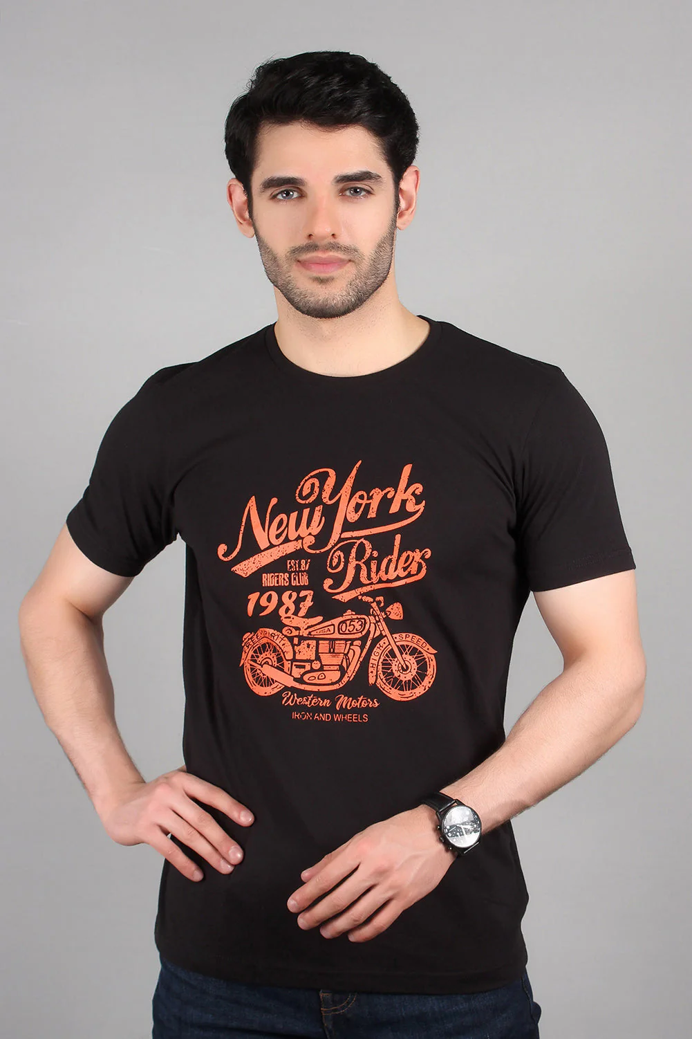 "MOKIR" Casual Graphic Crew Neck T-Shirt - Image 4