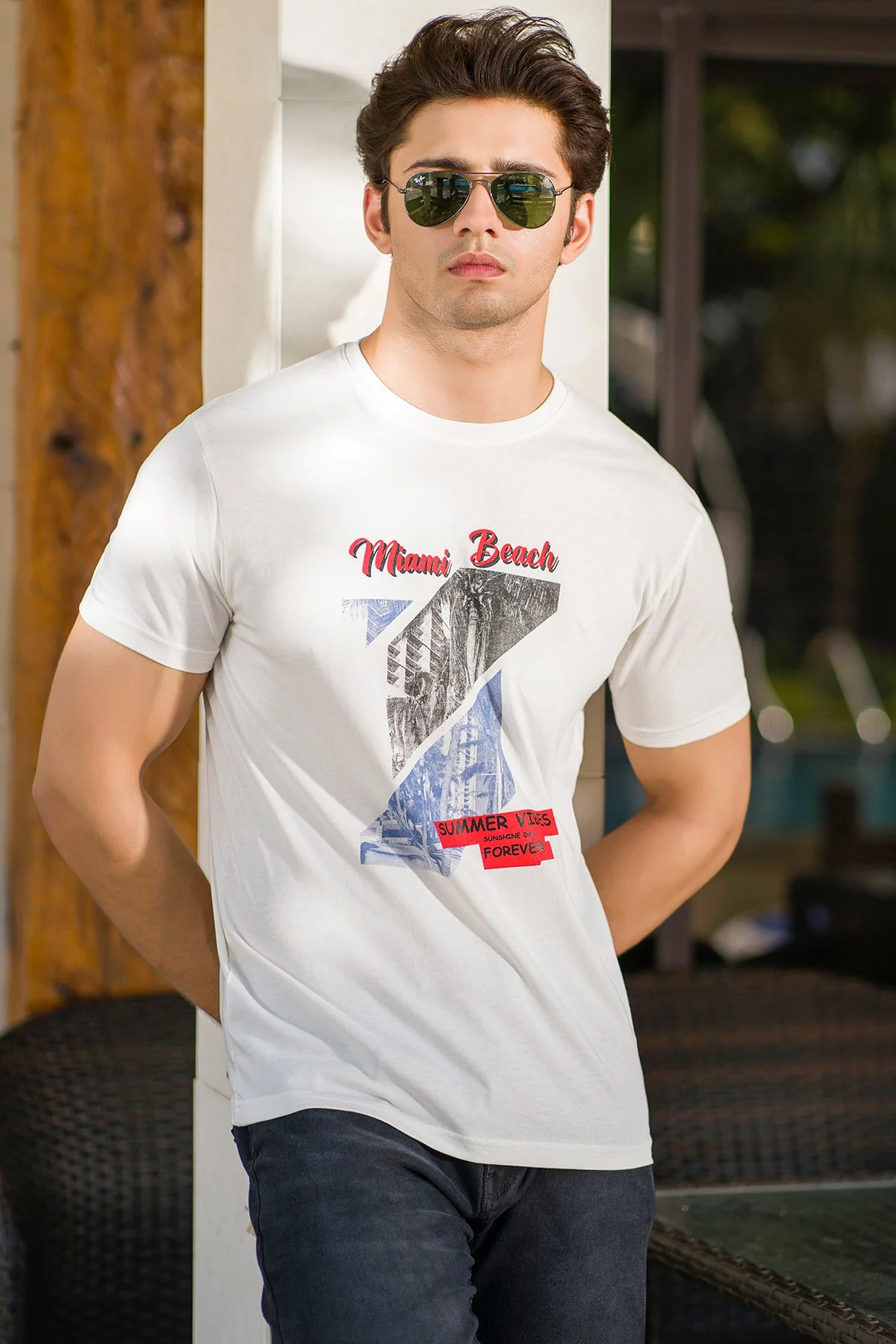 "NAHAL" Crew Neck Summer T-Shirt - Image 3
