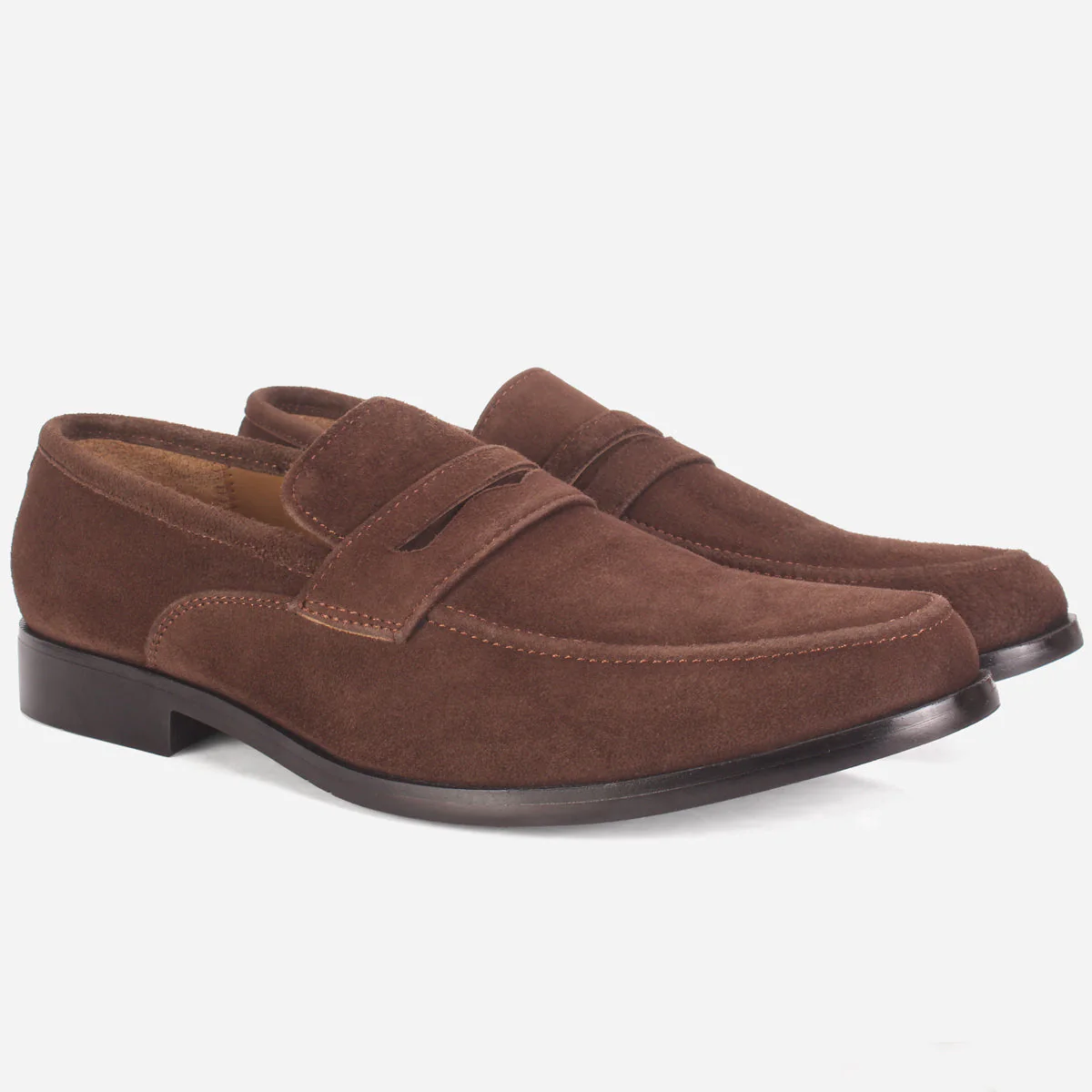 Mens "NAIMAR" Leather Slide In Loafers Shoes - Image 2
