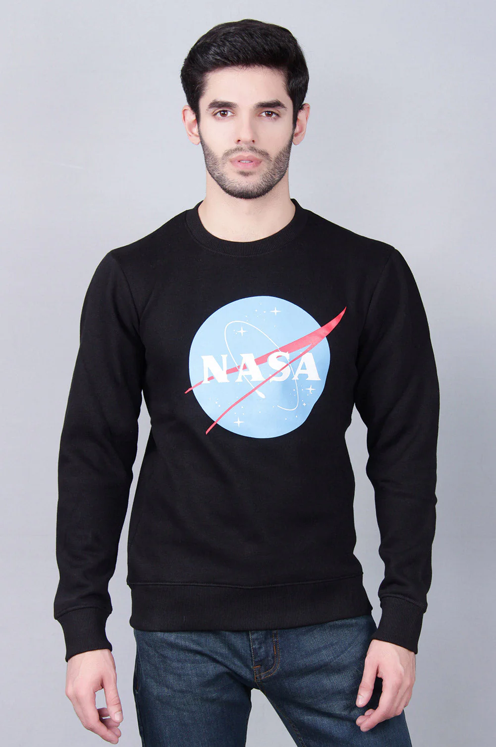 Men's "NASA" Meatball Logo Worm Sweatshirt