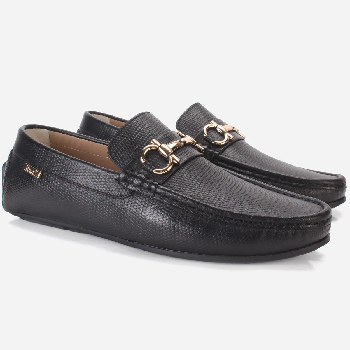 Men's "NAUTIAL" Leather Buckled Moccasins Shoes - Image 2