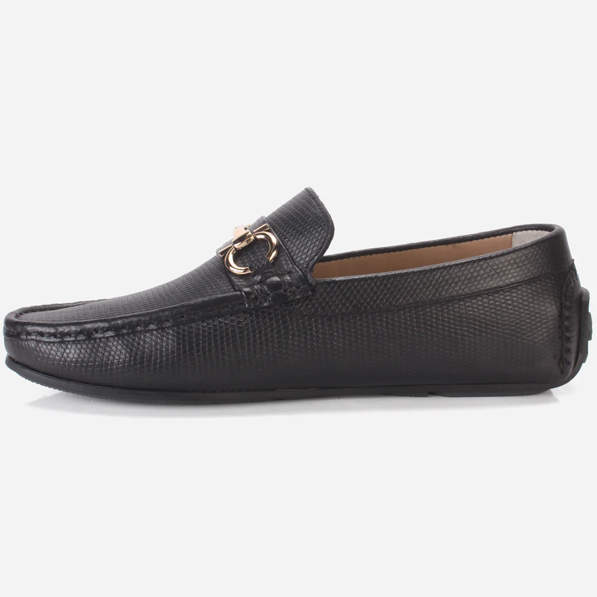 Men's "NAUTIAL" Leather Buckled Moccasins Shoes - Image 3