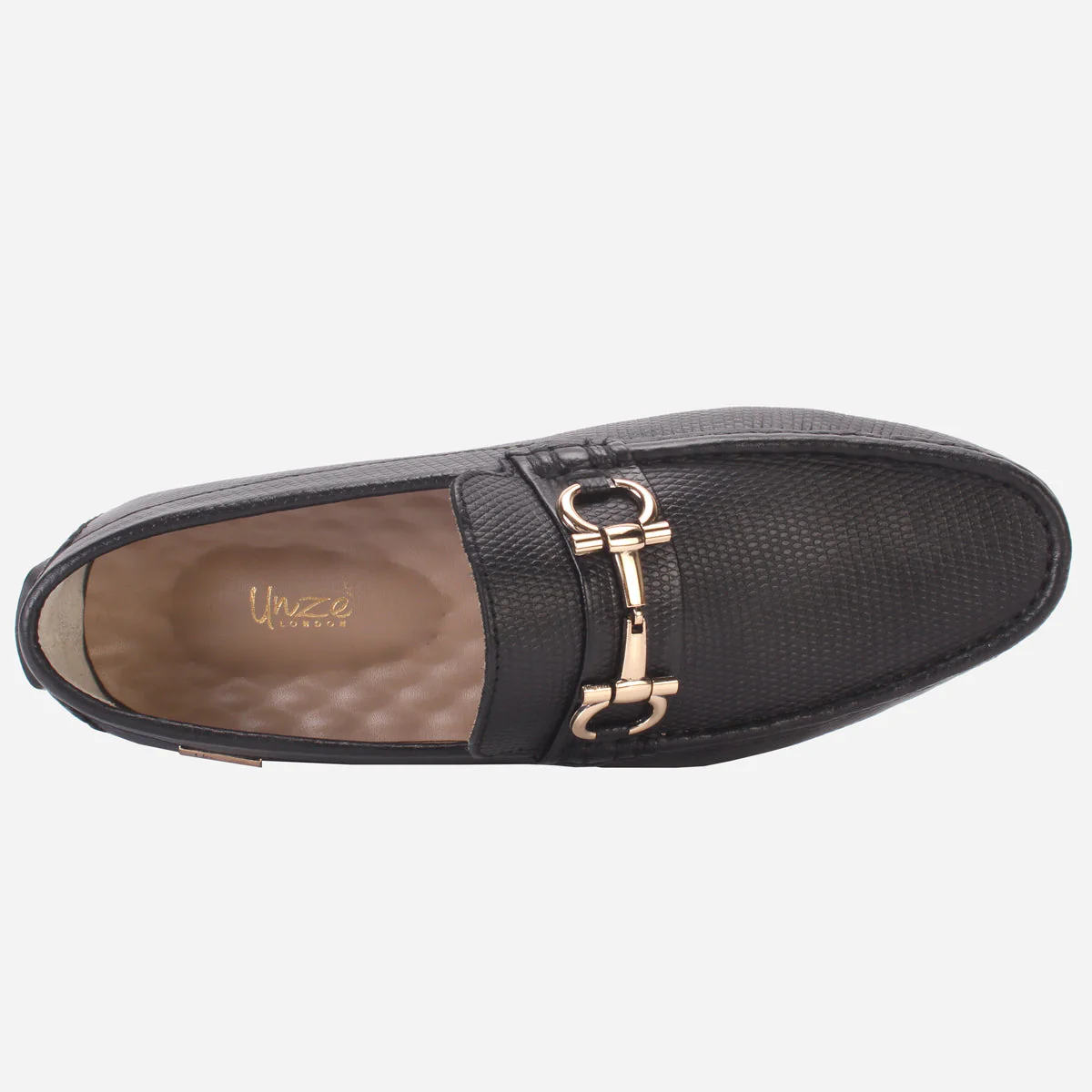 Men's "NAUTIAL" Leather Buckled Moccasins Shoes - Image 4