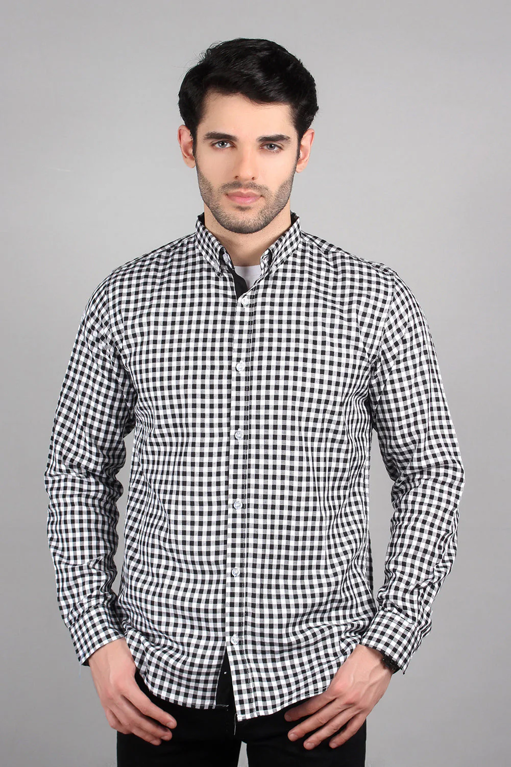 Men's "NAVEEN" Checkered Casual Cotton Shirt