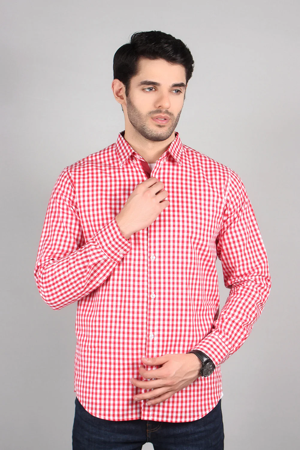 "NAVIR" Checkered Everyday Cotton Shirt - Image 3