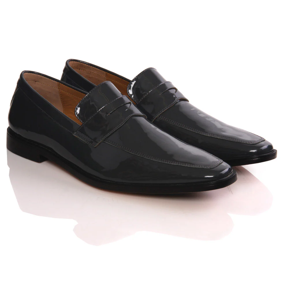 Mens ‘Neil’ Leather Stylish Slipns Derby Shoes - Image 2