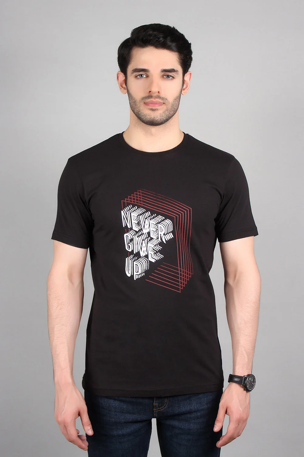 "NOVA" Casual Graphic Crew Neck T-Shirt