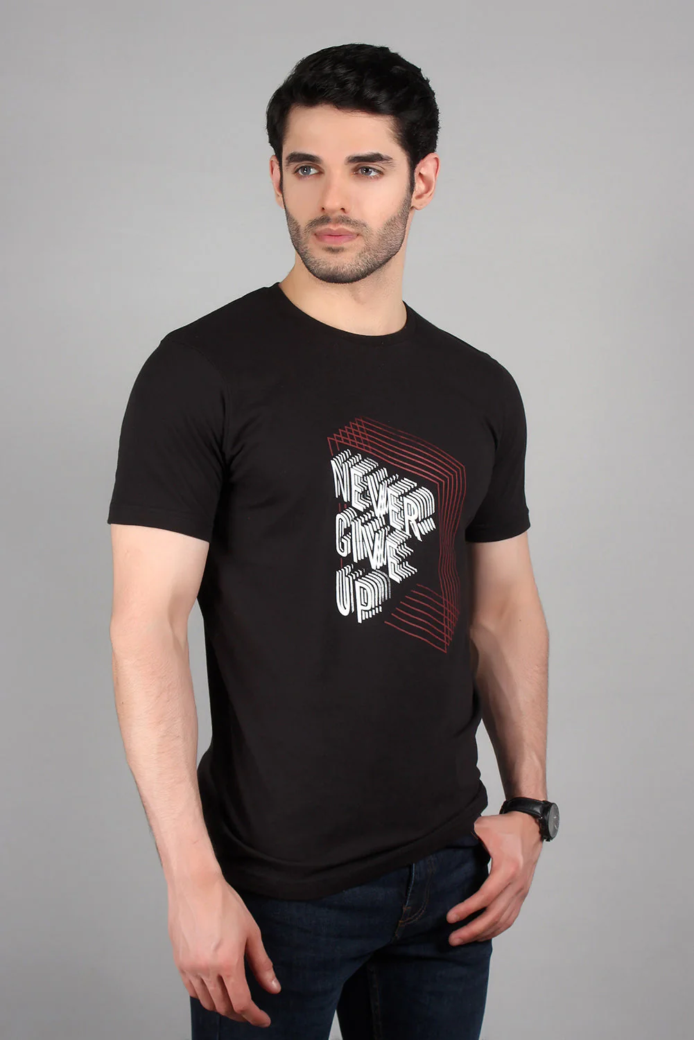"NOVA" Casual Graphic Crew Neck T-Shirt - Image 3