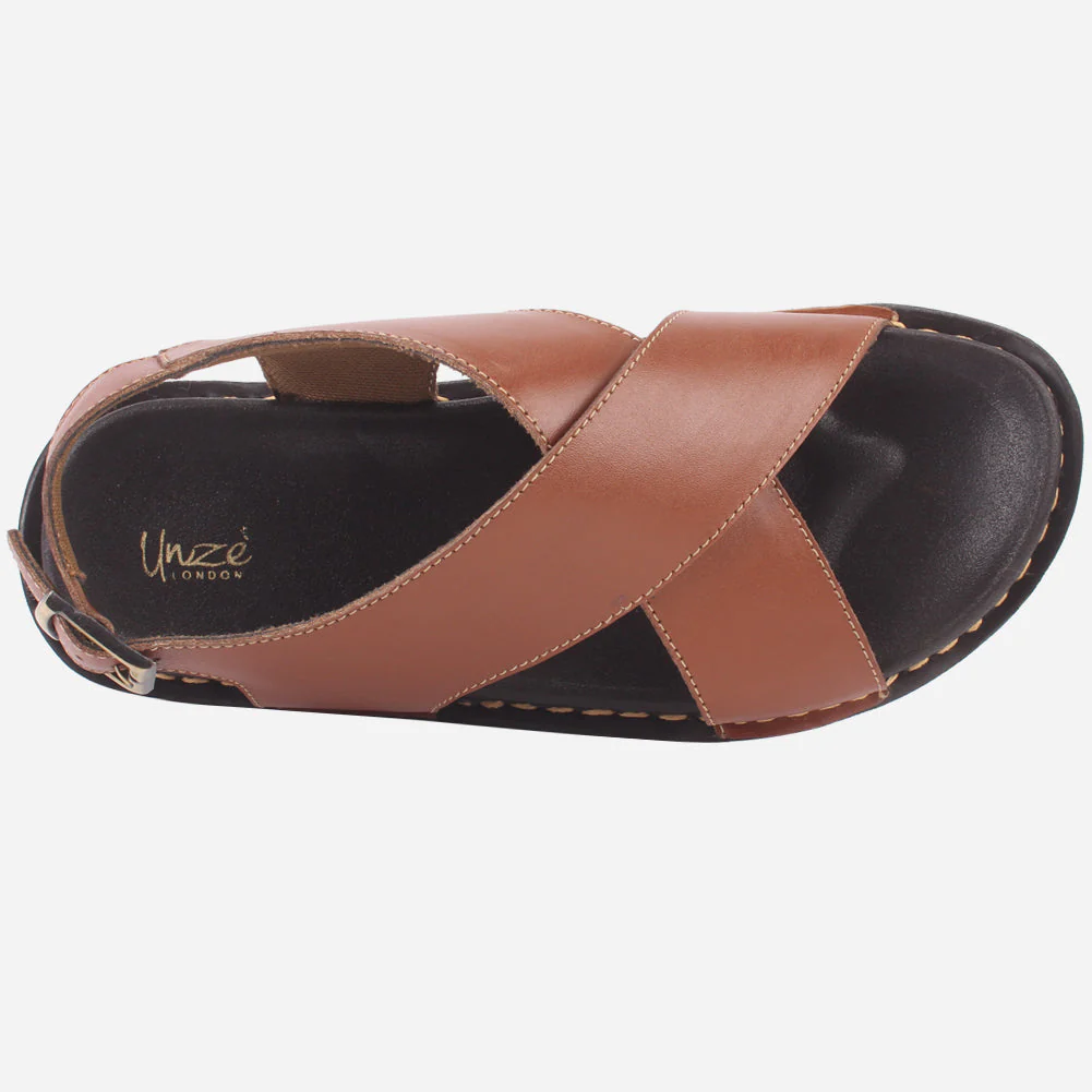 Men's "NYTON" Leather Strappy Summer Sandals - Image 4