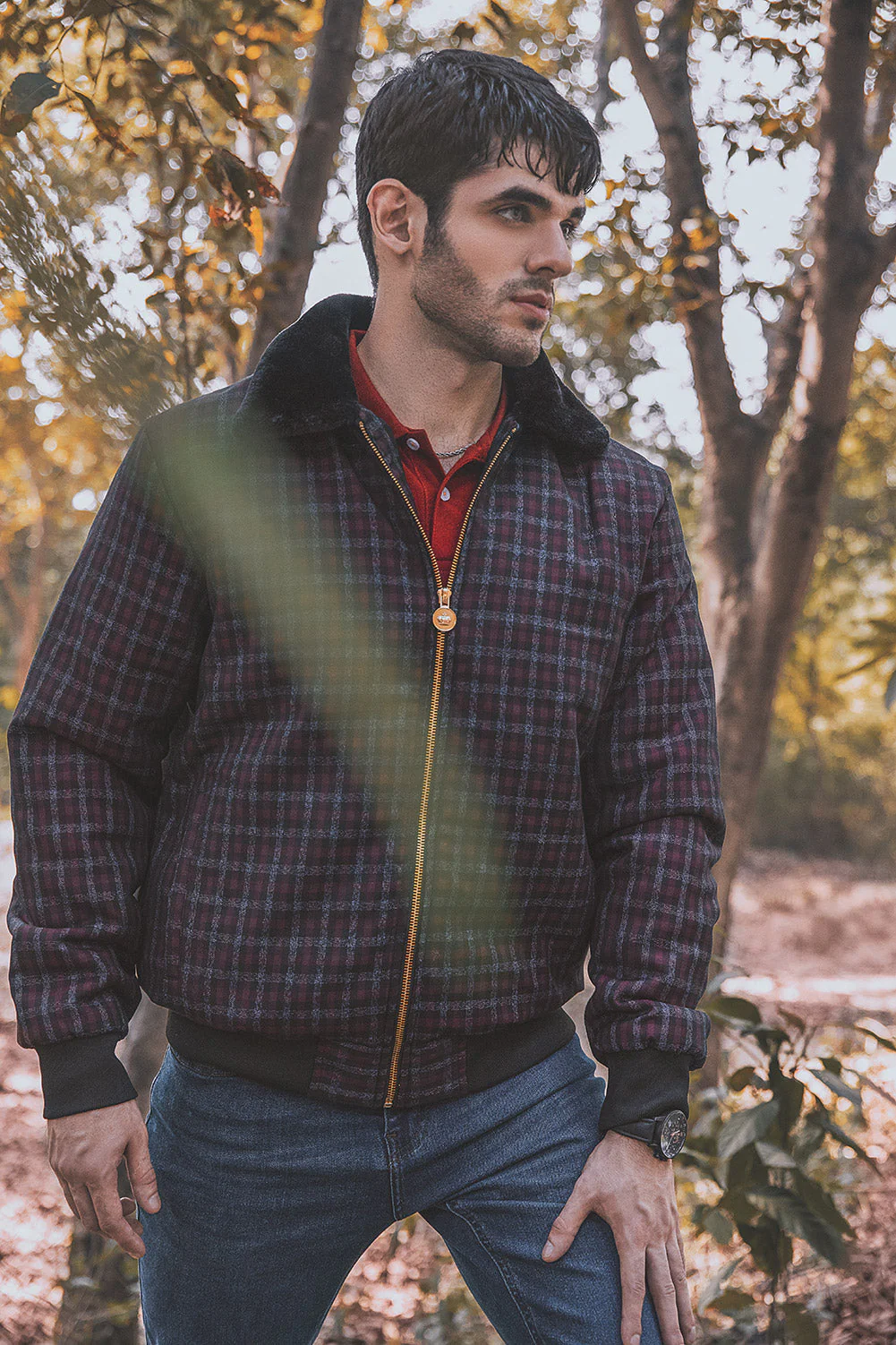 "PEAKY" Winter Warm Fur Collar Trucker Jacket - Image 3