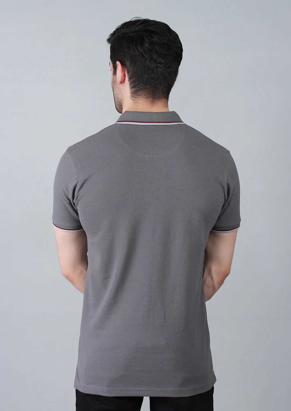Men's "PHILIP" Stretch Short Sleeve Polo Shirt - Image 5